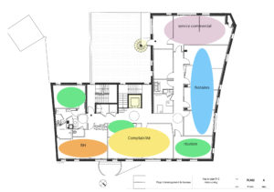 aménagement agencement imagineur despaces bureaux tertiaire space planning laurence franco decoration retail coworking