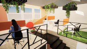 aménagement agencement imagineur despaces bureaux tertiaire space planning laurence franco decoration retail coworking